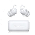 White silicone noise reduction ear plugs with independent packaging for sleeping, swimming and travel
