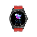Full circle touch smart watch for heart rate blood pressure sleep monitoring and fitness tracking on silicone strap