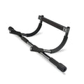 Black steel wall-mounted pull-up bar for home fitness strength training