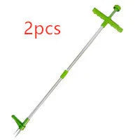 Aluminium handle manual weeding tool with ABS PP head for garden maintenance