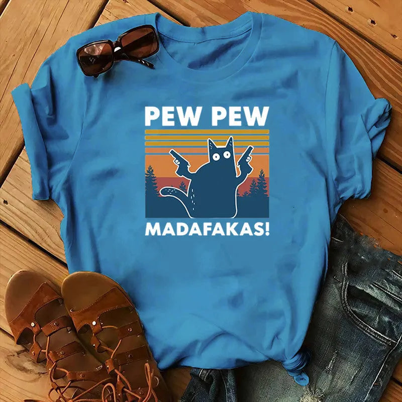 Short sleeve t-shirt with printed street style design in multiple colour options