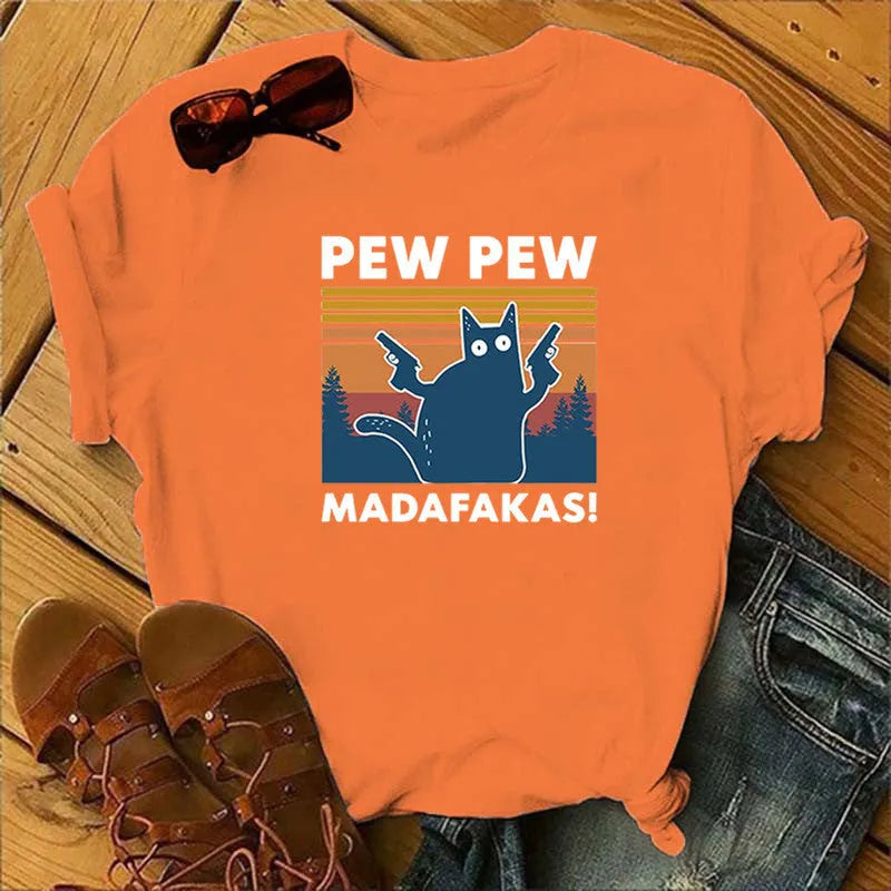 Short sleeve t-shirt with printed street style design in multiple colour options