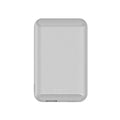 Magnetic wireless power bank in five colour options showing magnetising connection