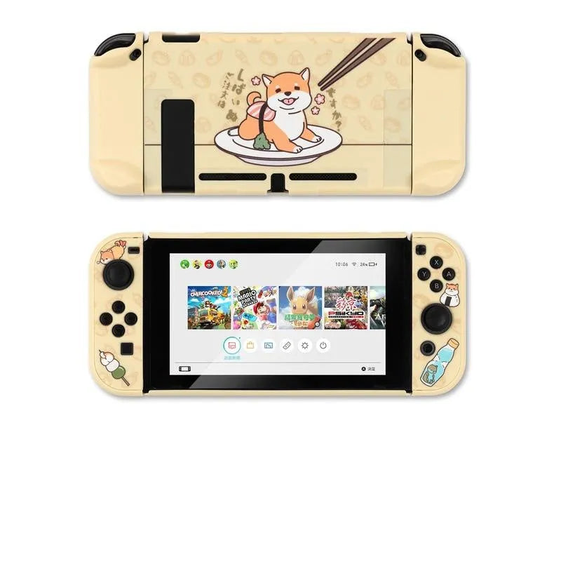 Sea Otter silicone and PC hard protective shell case for Nintendo Switch and Switch Lite controllers.