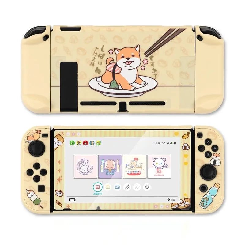 Sea Otter silicone and PC hard protective shell case for Nintendo Switch and Switch Lite controllers.