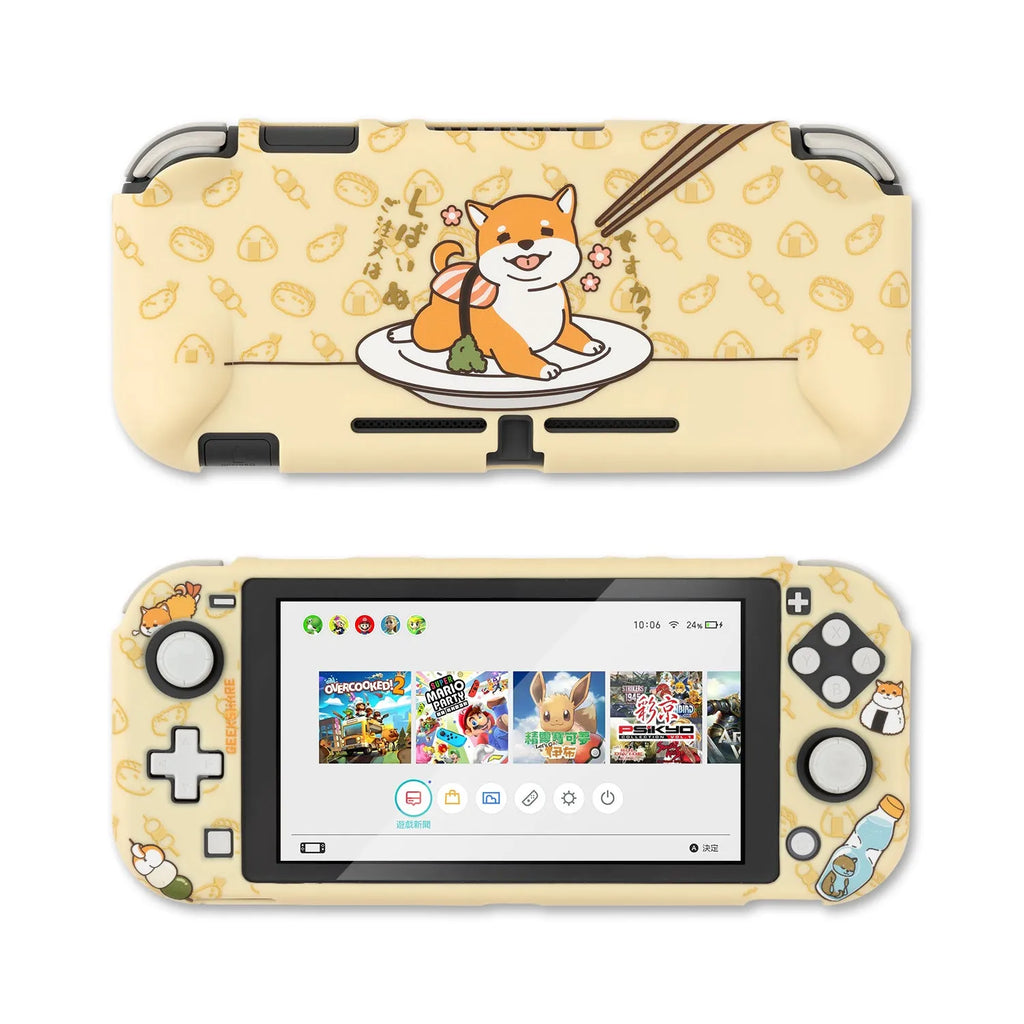 Sea Otter silicone and PC hard protective shell case for Nintendo Switch and Switch Lite controllers.
