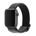 Braided nylon elastic strap with wave pattern for Apple Watch in multiple colour options