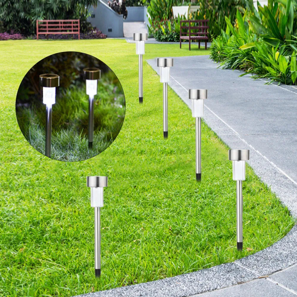 Stainless steel garden landscape LED light with slender design and IP44 waterproof rating