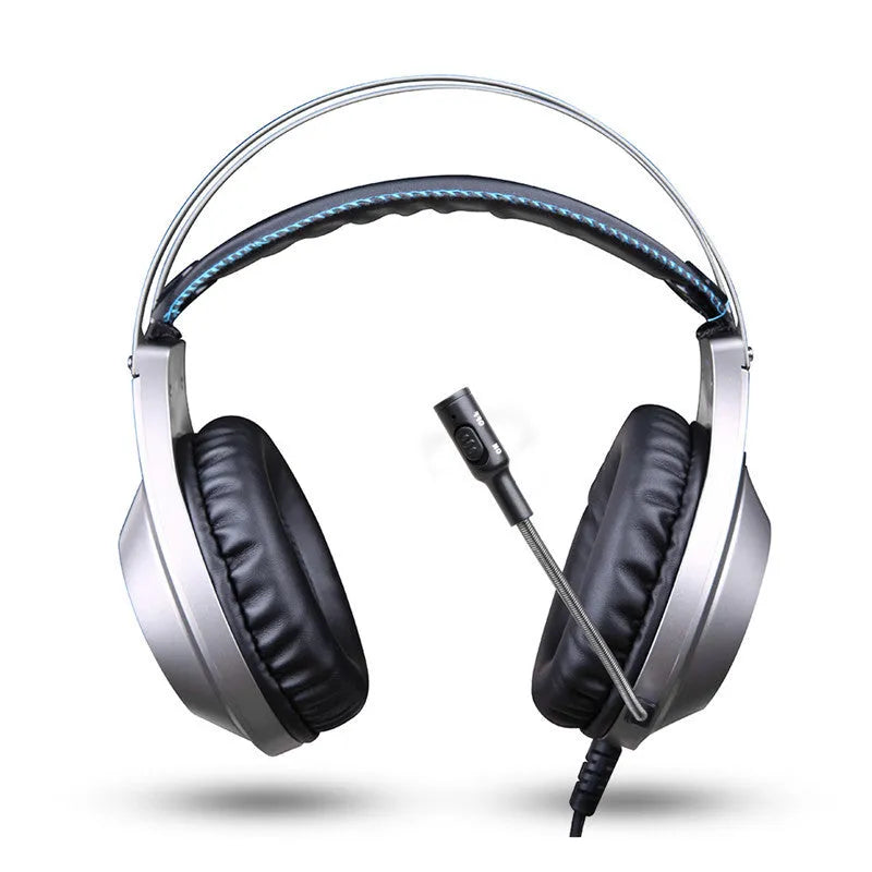 Black wired USB headset for PC computers with microphone and head-mounted design.