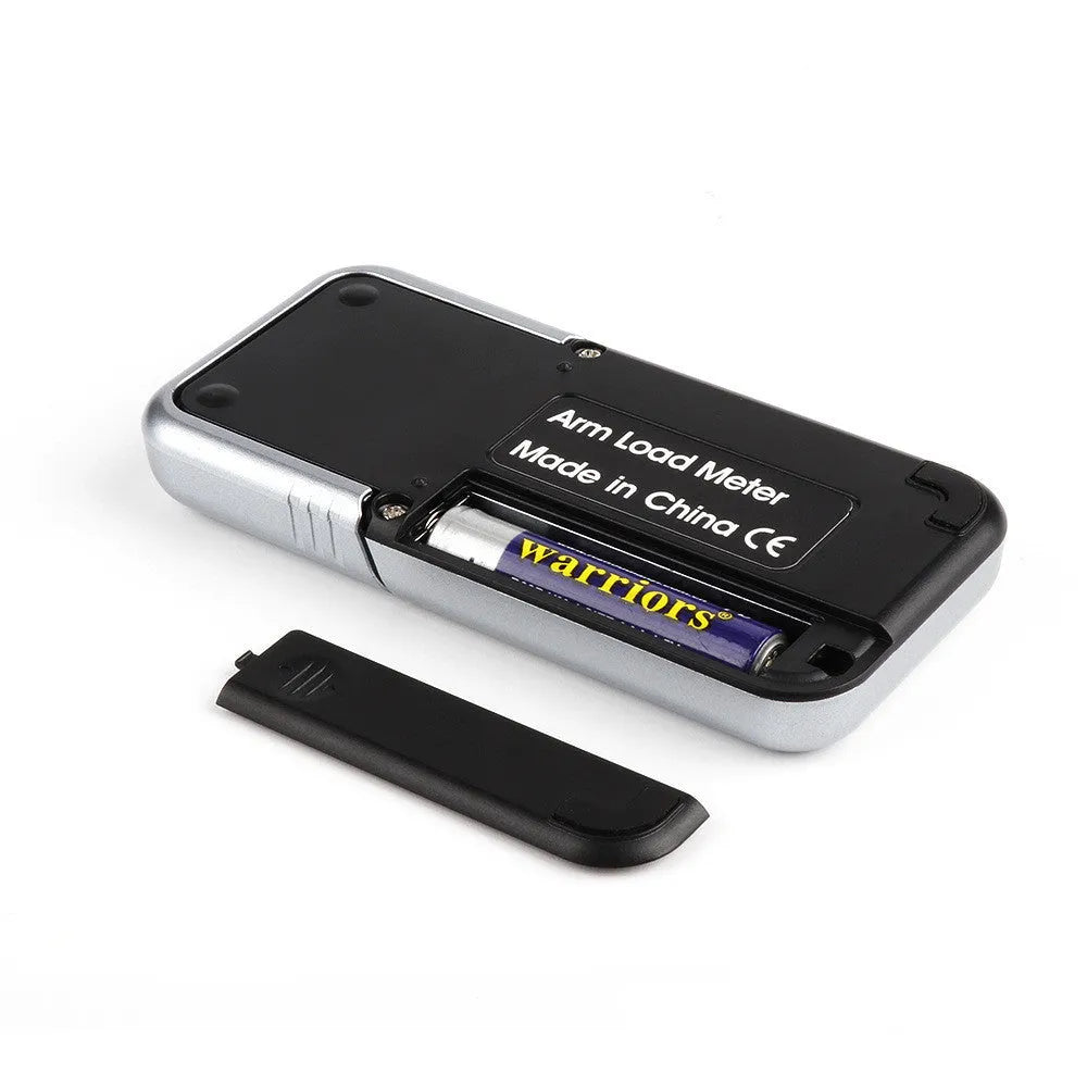 Compact digital electronic scale on a surface, showing a 100g max capacity and 0.005g precision.