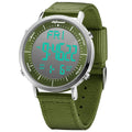 Shifenmei digital sports watch with waterproof display showing multiple style options