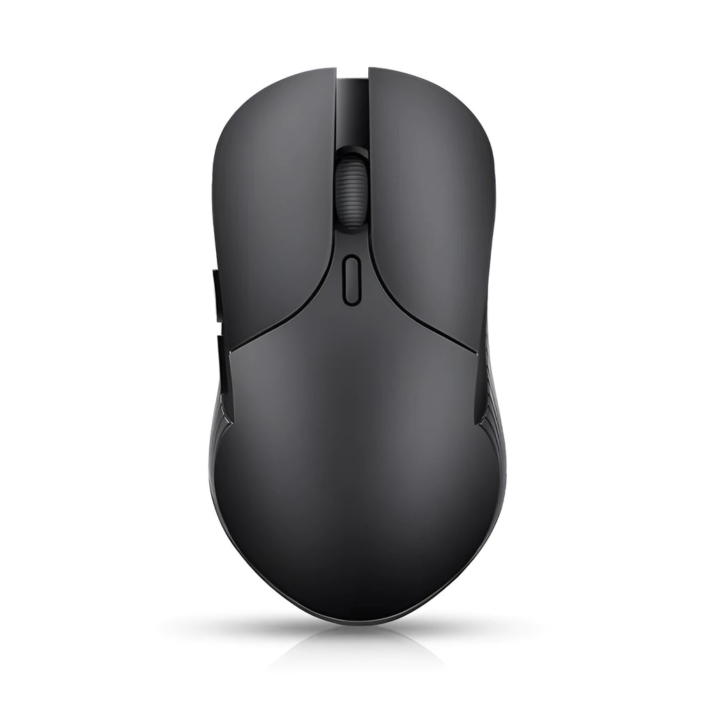 Blue smart voice mouse with 2.4G wireless connection and voice translation function on desktop
