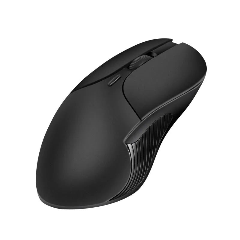 Blue smart voice mouse with 2.4G wireless connection and voice translation function on desktop