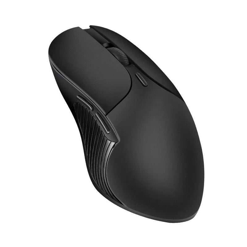 Blue smart voice mouse with 2.4G wireless connection and voice translation function on desktop