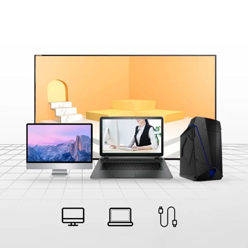 Blue smart voice mouse with 2.4G wireless connection and voice translation function on desktop