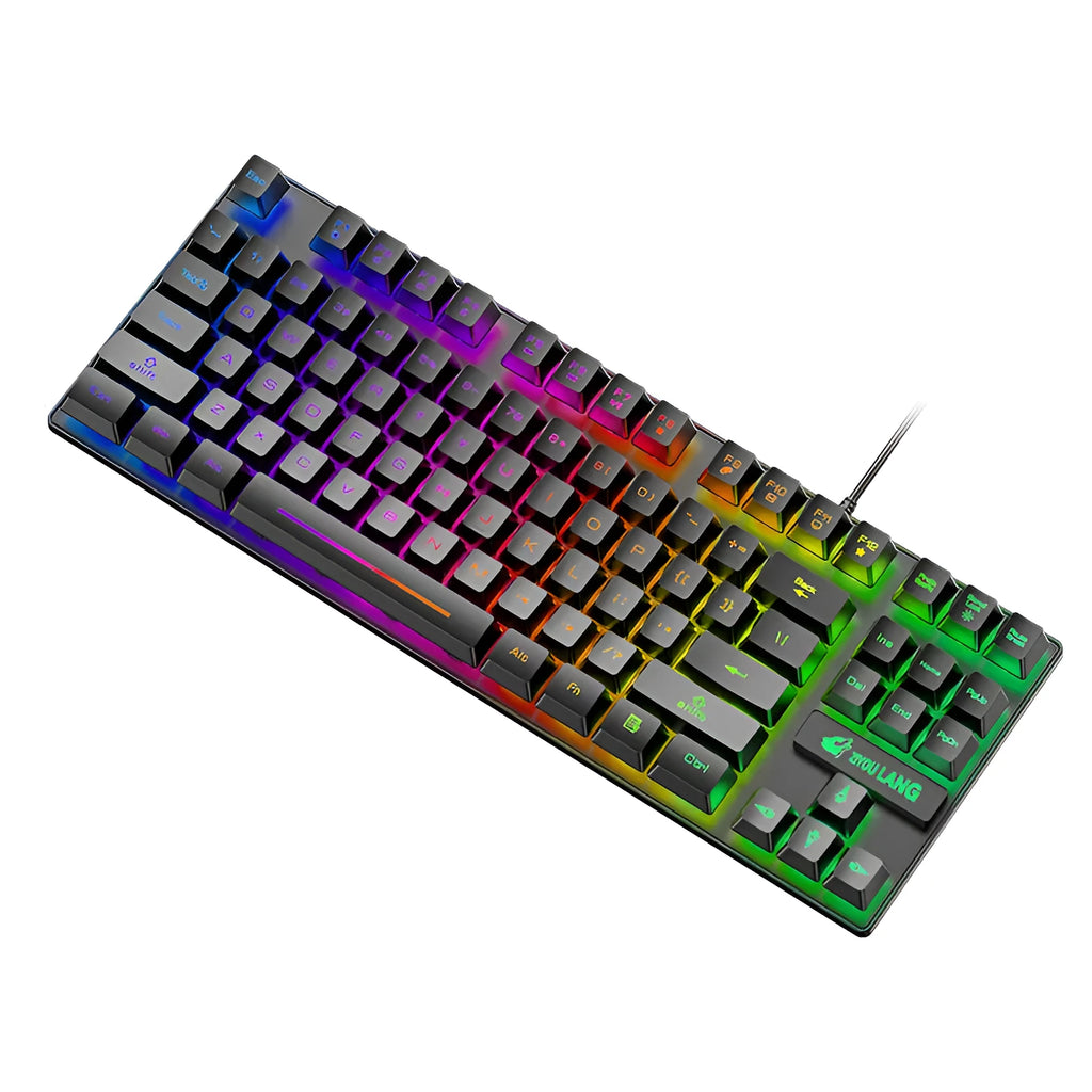 Mechanical gaming keyboard with notebook keyboard manipulator in multiple colour options