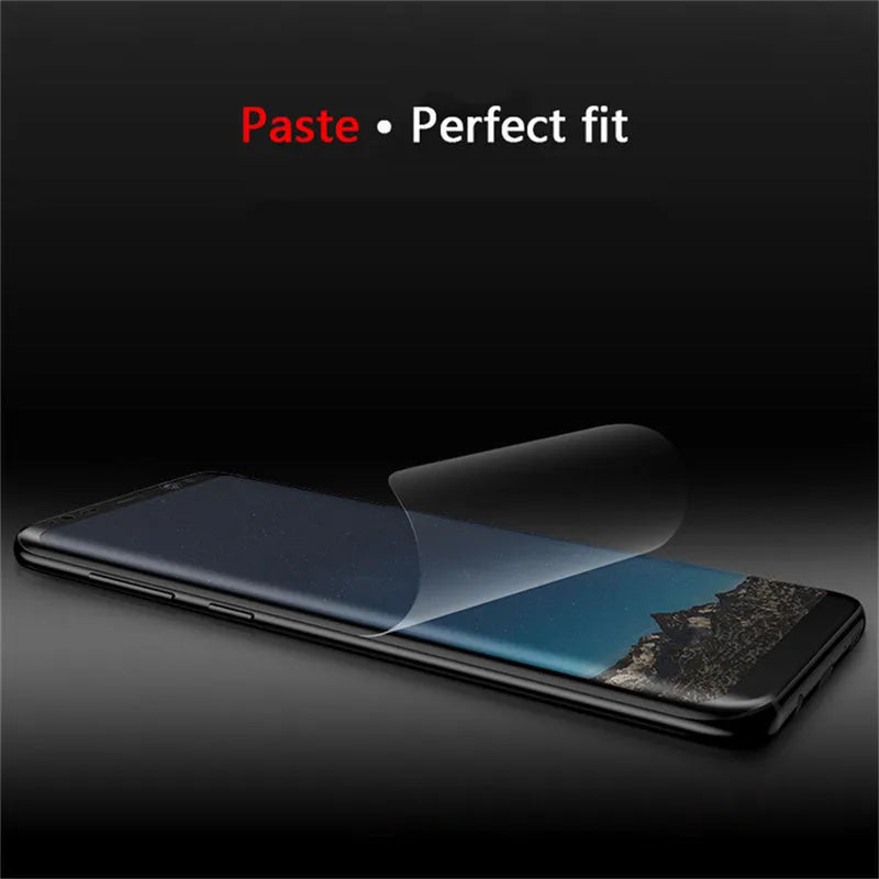 Purple light hydraulic film curved screen protector for Samsung Galaxy phones
