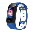 115Plus smart bracelet with 0.96 inch TFT screen and two-color strap in black
