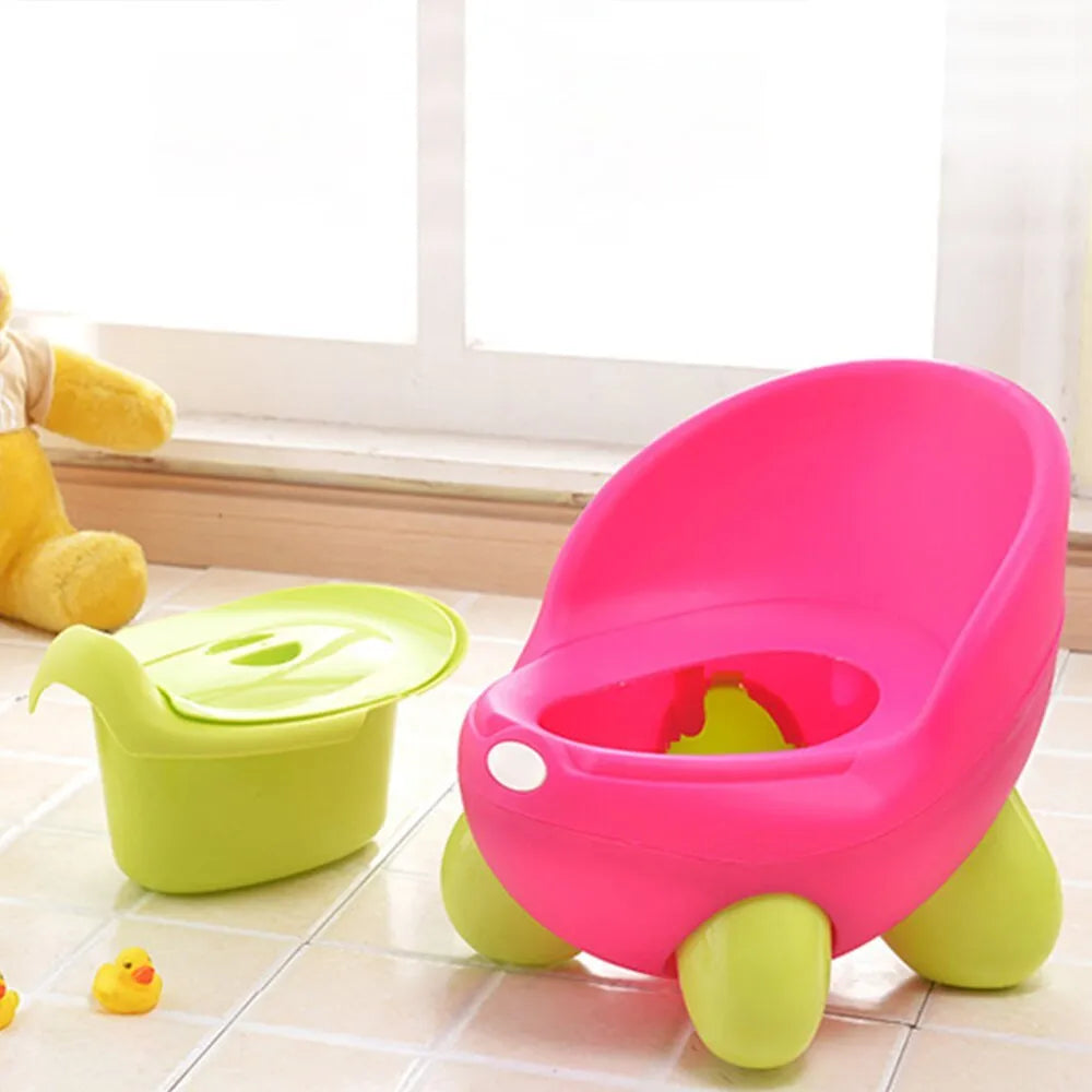 Dandan children's toilet potty stool in blue, green, red, or pastel colours for toddler training.