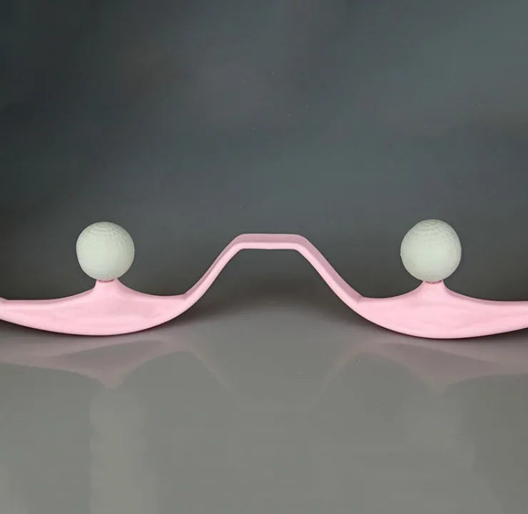 Hand roller neck massager with 3D floating-point bionic finger design in blue colour