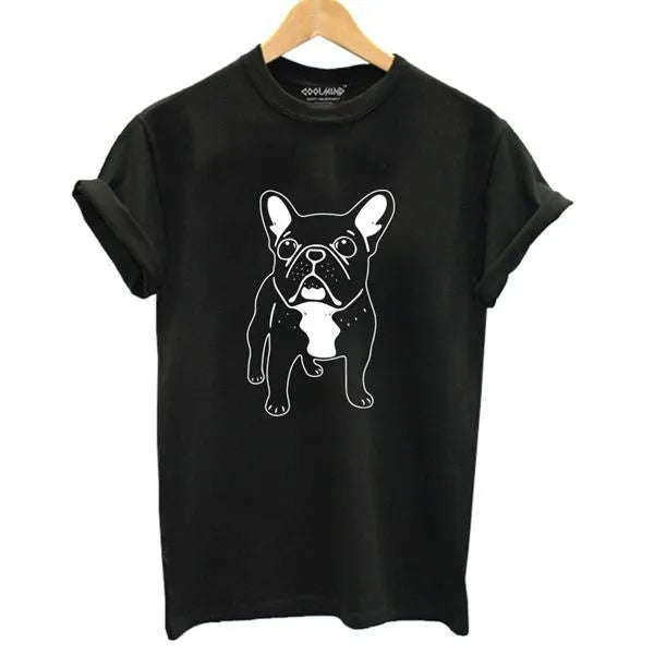 100% cotton loose fit print t-shirt in black with short sleeves and round neck
