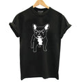 100% cotton loose fit print t-shirt in black with short sleeves and round neck
