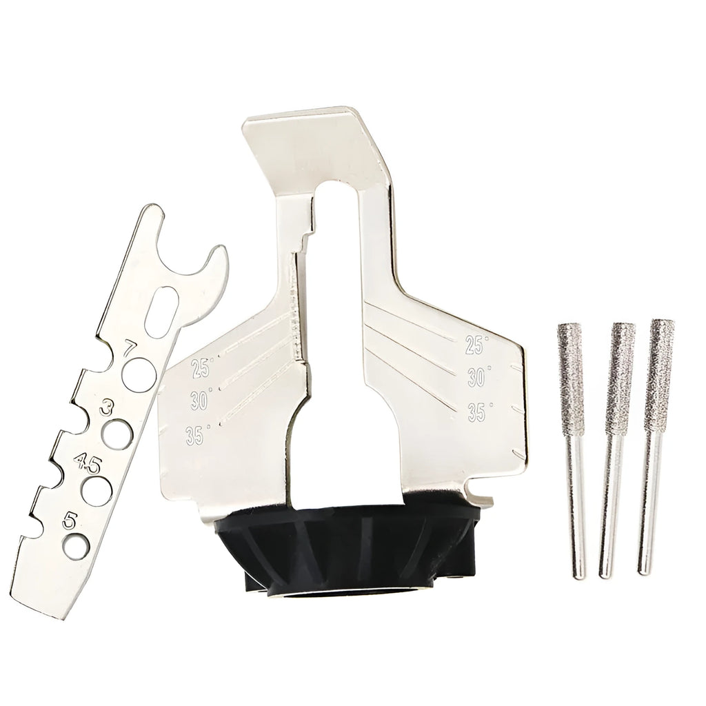 Silver metal chain grinding device for electric grinders with 20mm length