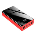 40000mAh power bank with LCD display in red or black colour options