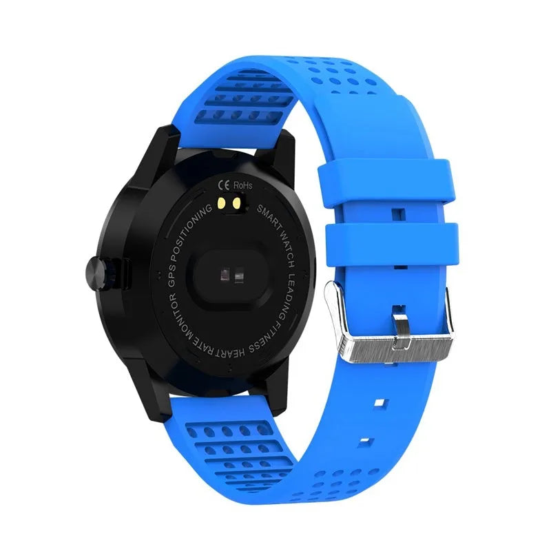 T2 colour screen smart bracelet in black showing heart rate data on display