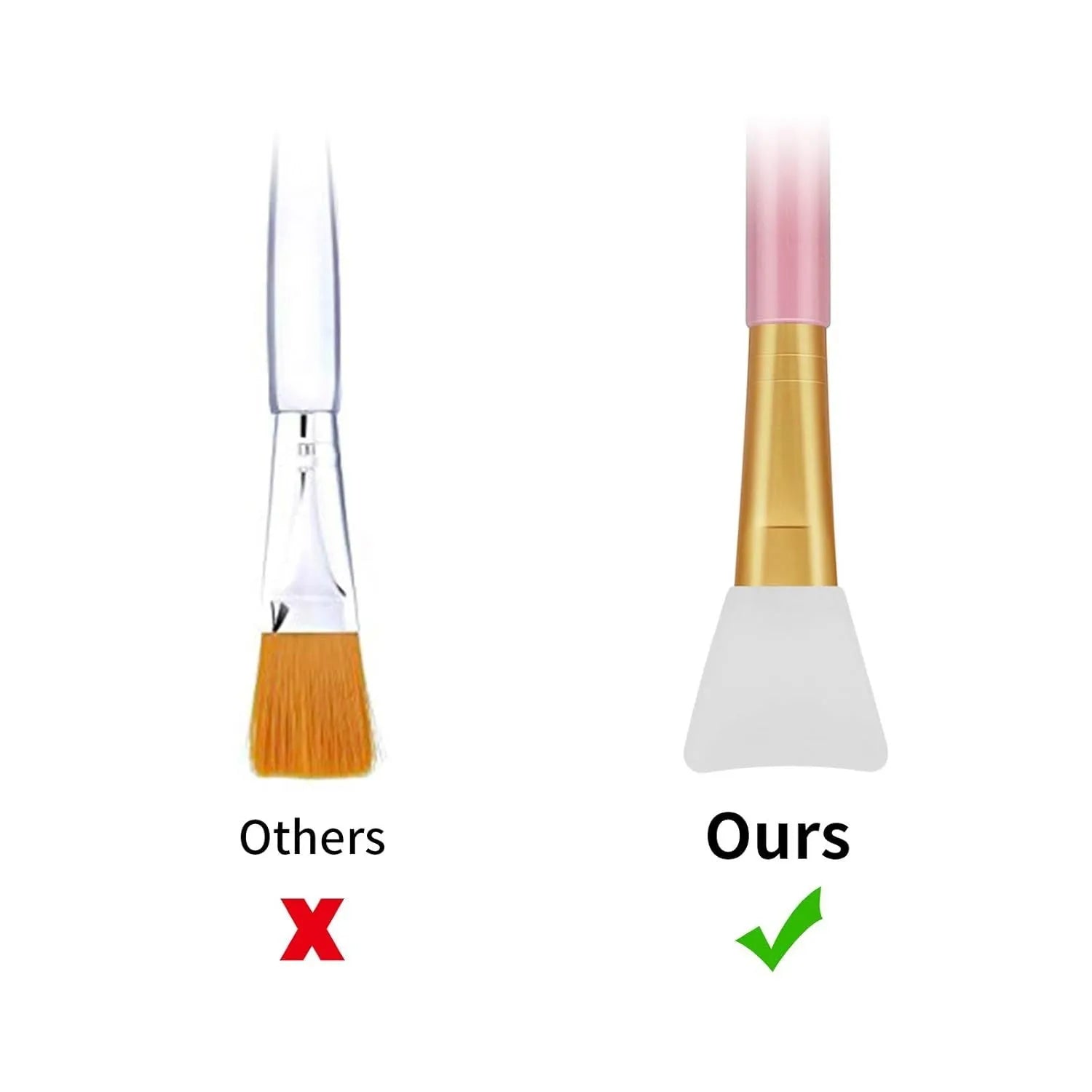 Reusable silicone face mask applicator spatula in assorted colours