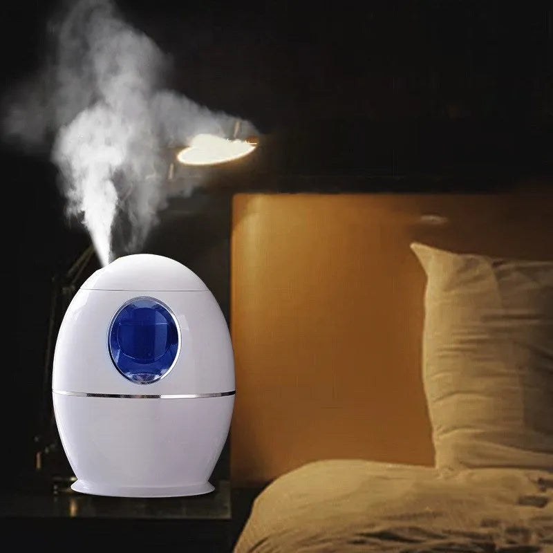White columnar air disinfection humidifier with mechanical controls and USB port.