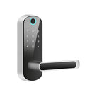 Smart Bluetooth fingerprint door lock in black or silver finish for keyless entry