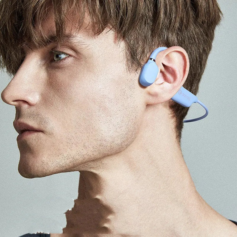 Bone conduction Bluetooth sports headset in neckband design with six colour options