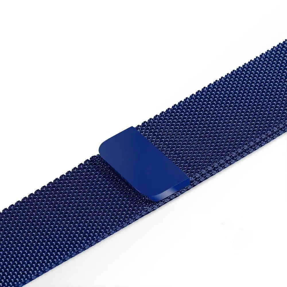 Stainless steel watch strap shown in silver, compatible with 38mm or 42mm watch cases.