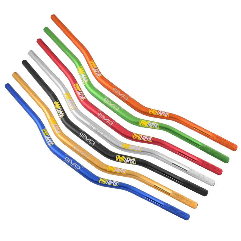 Orange aluminium alloy scrambling motorcycle handlebar with 28mm diameter