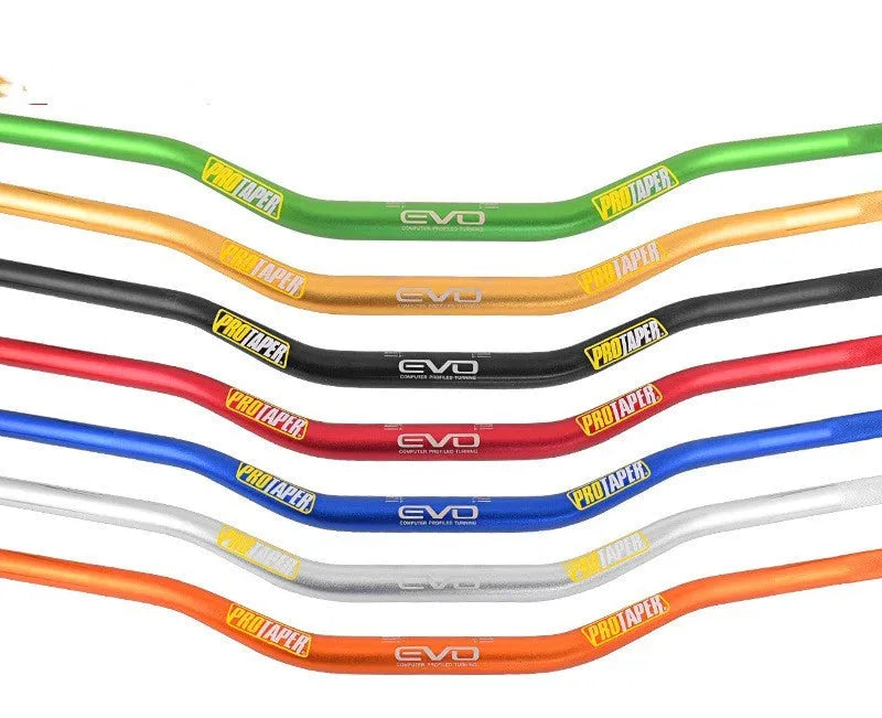 Orange aluminium alloy scrambling motorcycle handlebar with 28mm diameter