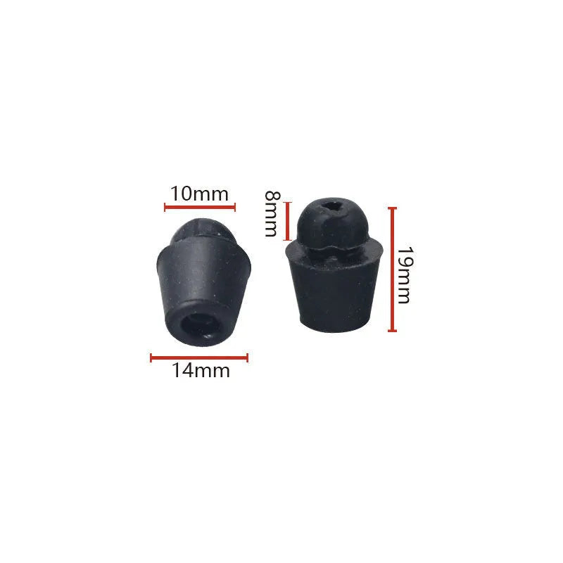 Ten X16 colour rubber automotive buffer clips for machine cover and trunk shock absorption