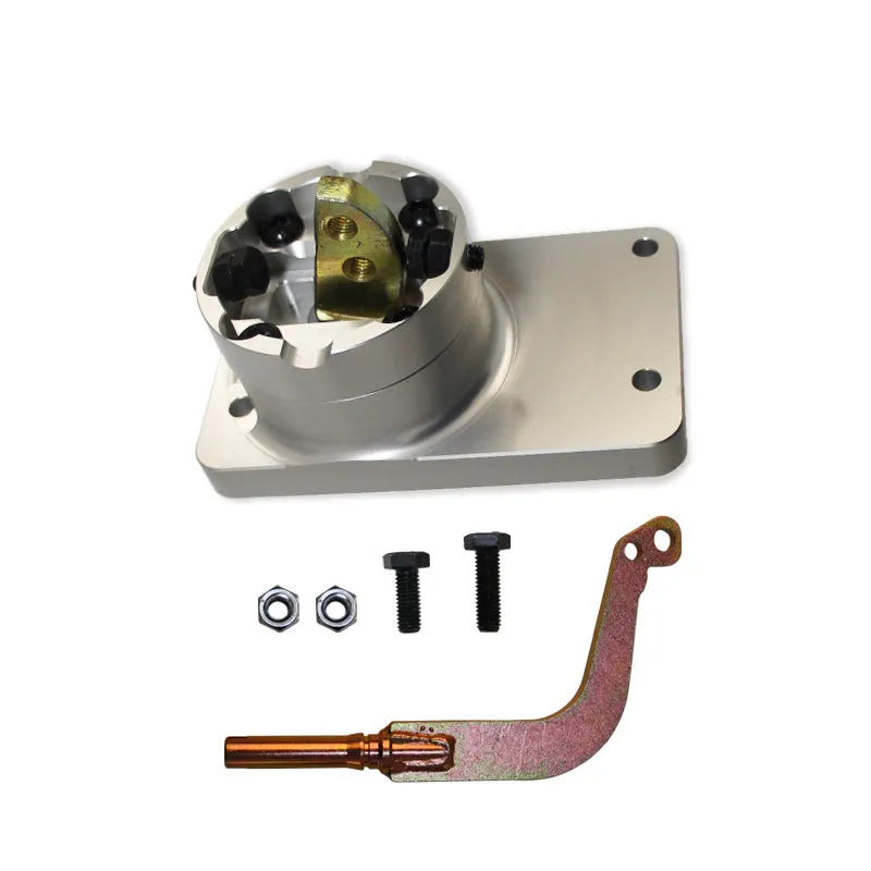Silver aluminium alloy gear shift short rod lever for Horton vehicles