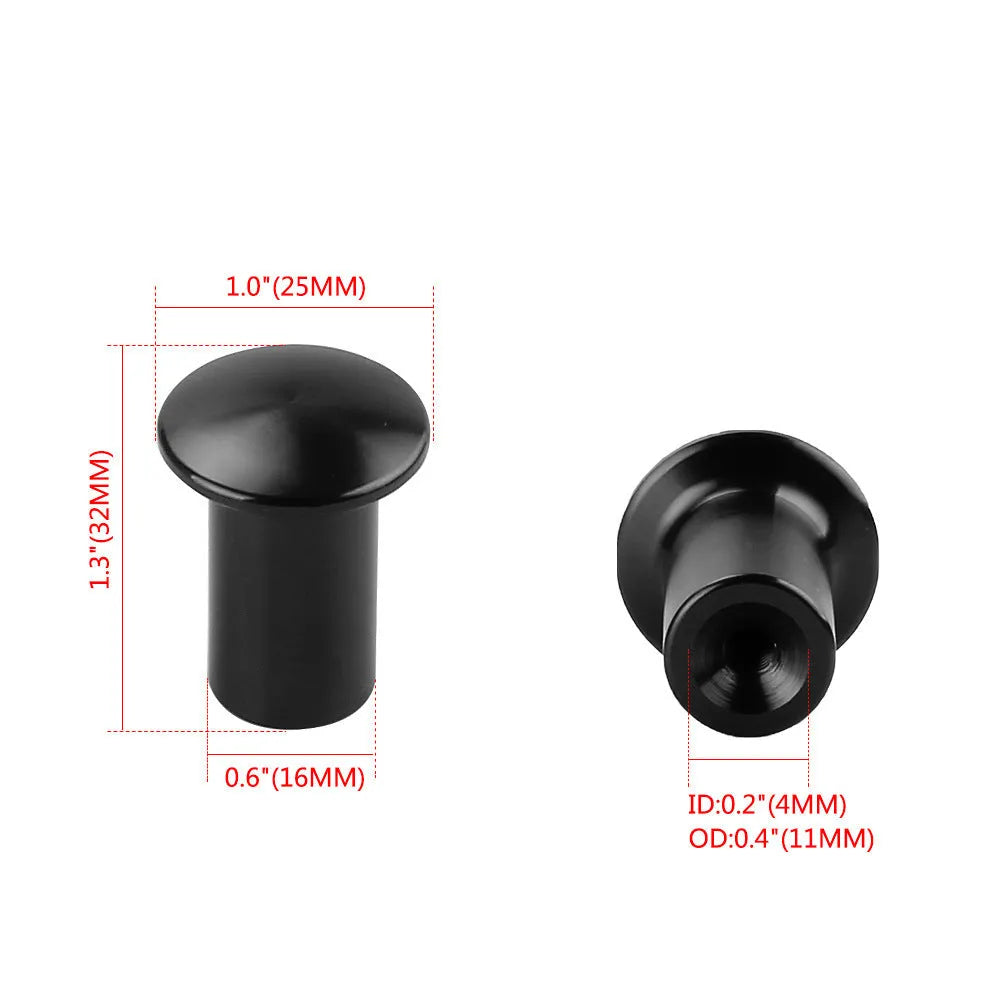 Aluminium alloy handbrake button cap for car modification in multiple colours.
