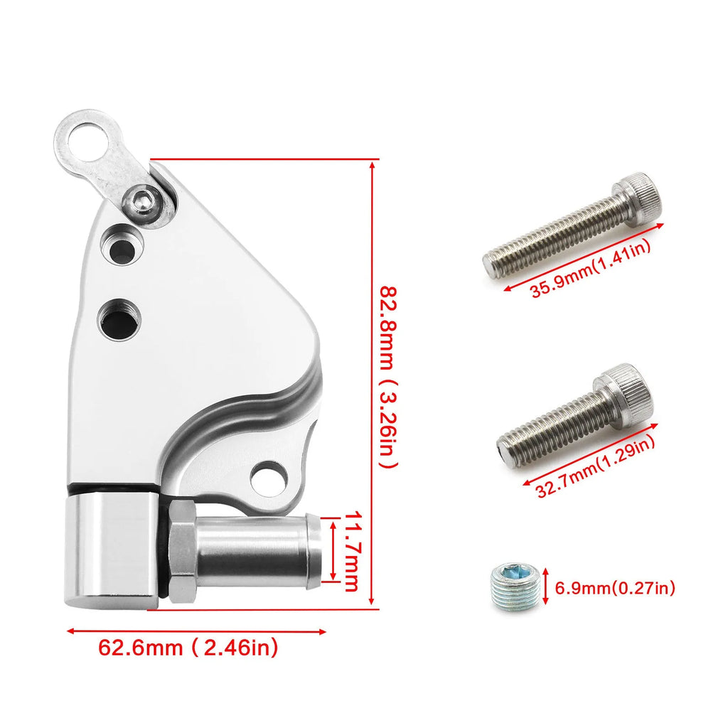 Aluminium intake manifold coolant adapter for Honda K20 K24 engines showing ports and mounting surfaces