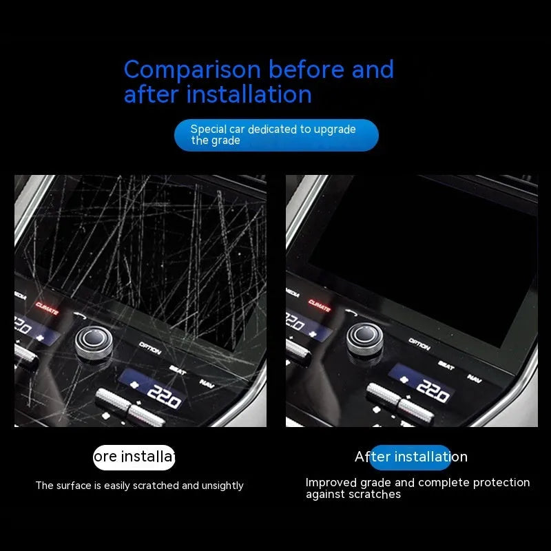 Transparent TPU interior protective film for BMW 3 Series dashboard and central control panel
