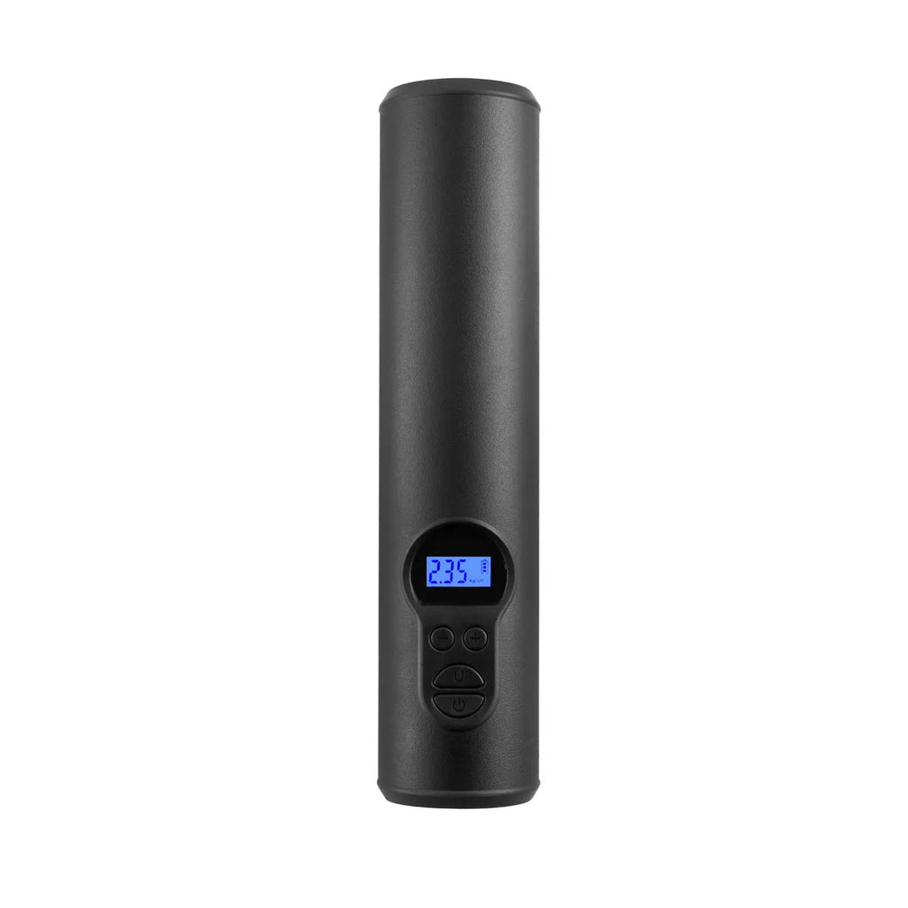 Portable wireless car tyre air compressor with digital display, LED light, and hose
