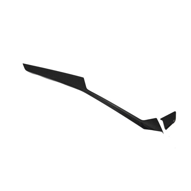 Matte black ABS plastic centre console trim panel for BMW X5 with cup holder and air vent controls.