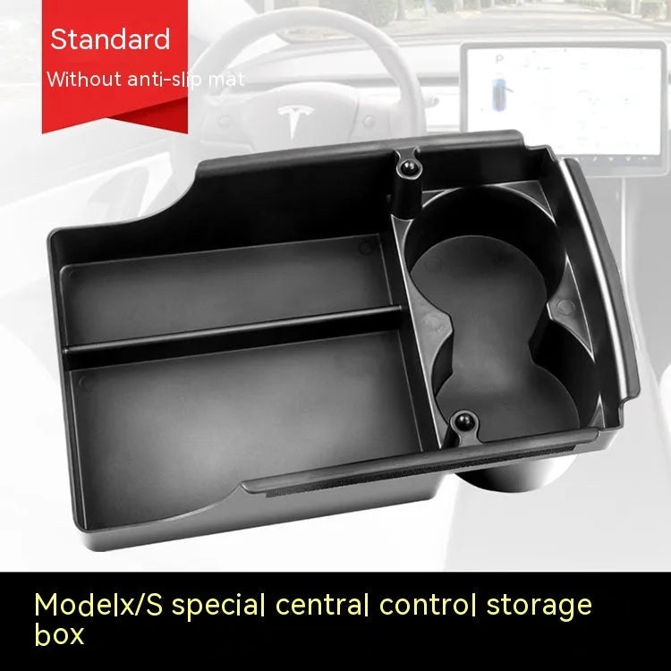 Tesla centre console storage box organiser for Model 3 Model X Model S with anti-slip pad option