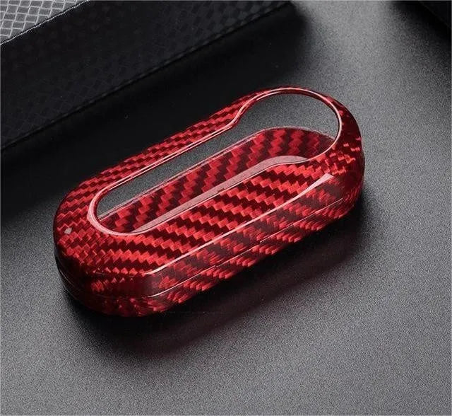 Carbon fibre and glass fibre replacement shells for automobile key fobs in three colour options