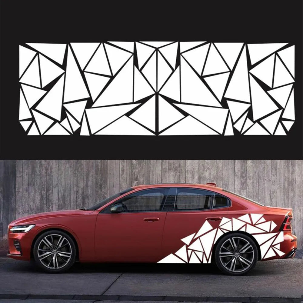 Roll of 200cm x 60cm car decoration vinyl sticker in five colour options for waistline and wheel applications
