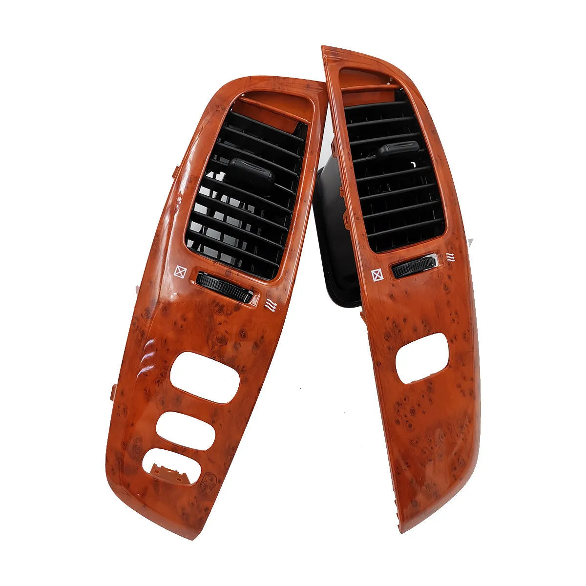 ABS plastic air outlet decorative cover plate in a peach wood colour