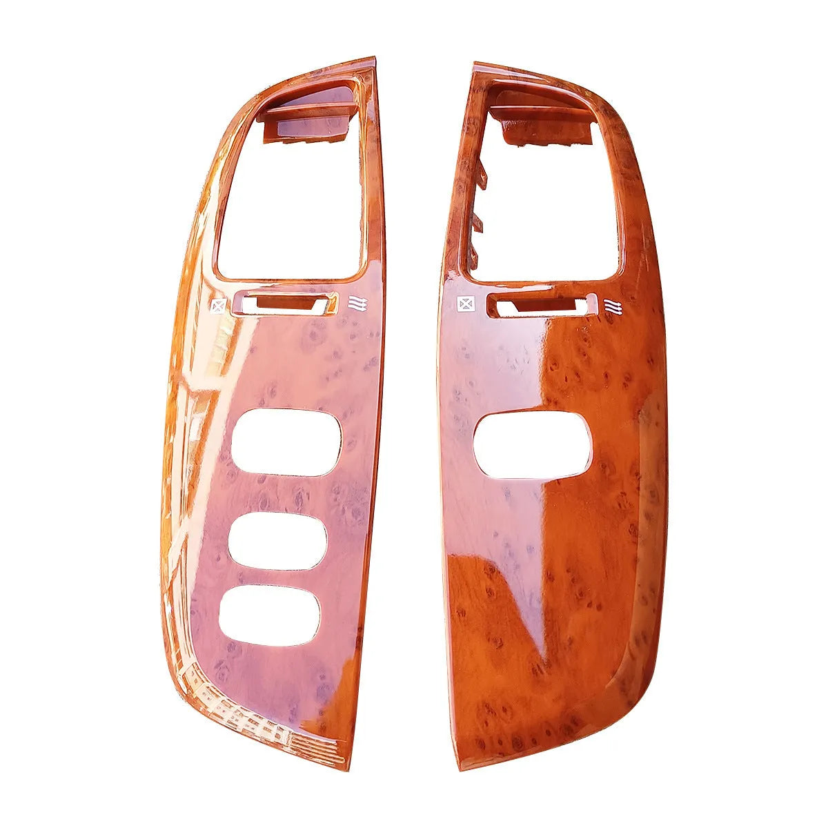 ABS plastic air outlet decorative cover plate in a peach wood colour