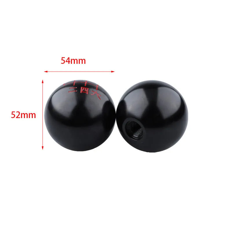 Aluminium alloy round car gear shift knob in multiple colour options for general fit modification.