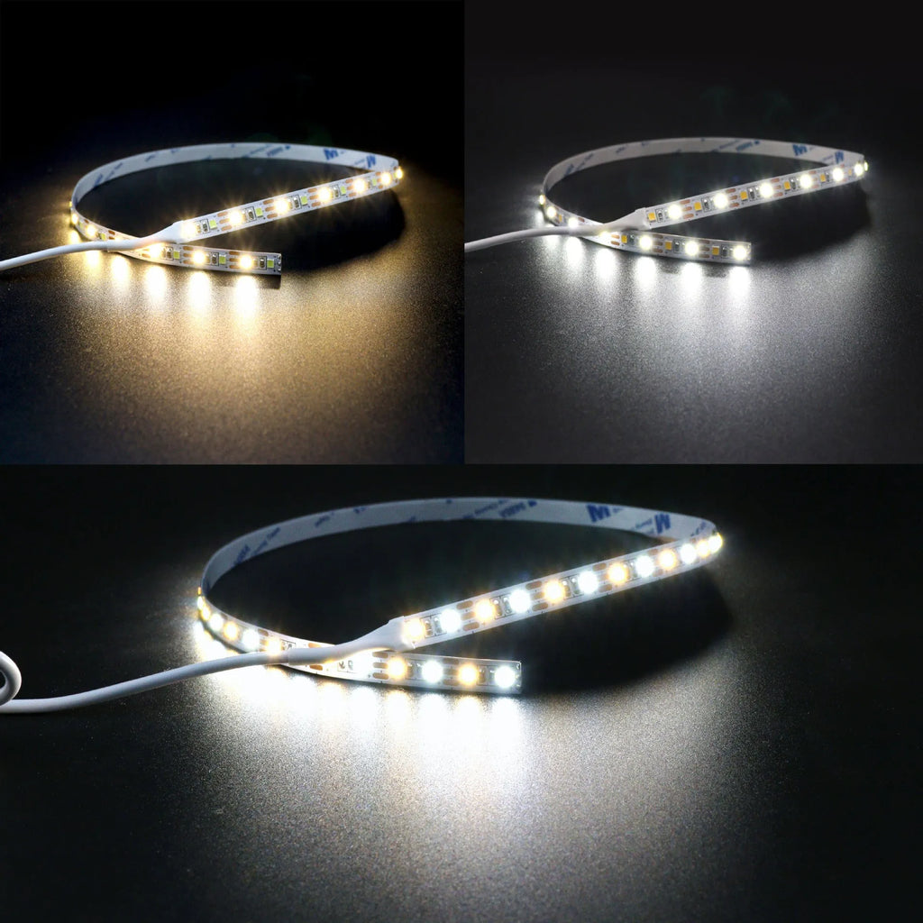 USB two-colour dimmable LED light strip 120 beads 2835 non-waterproof 5V